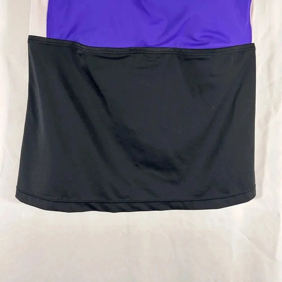 Jag Active Swim Top Women's Medium White Purple Padded Sleeveless Pullover - Picture 3 of 8